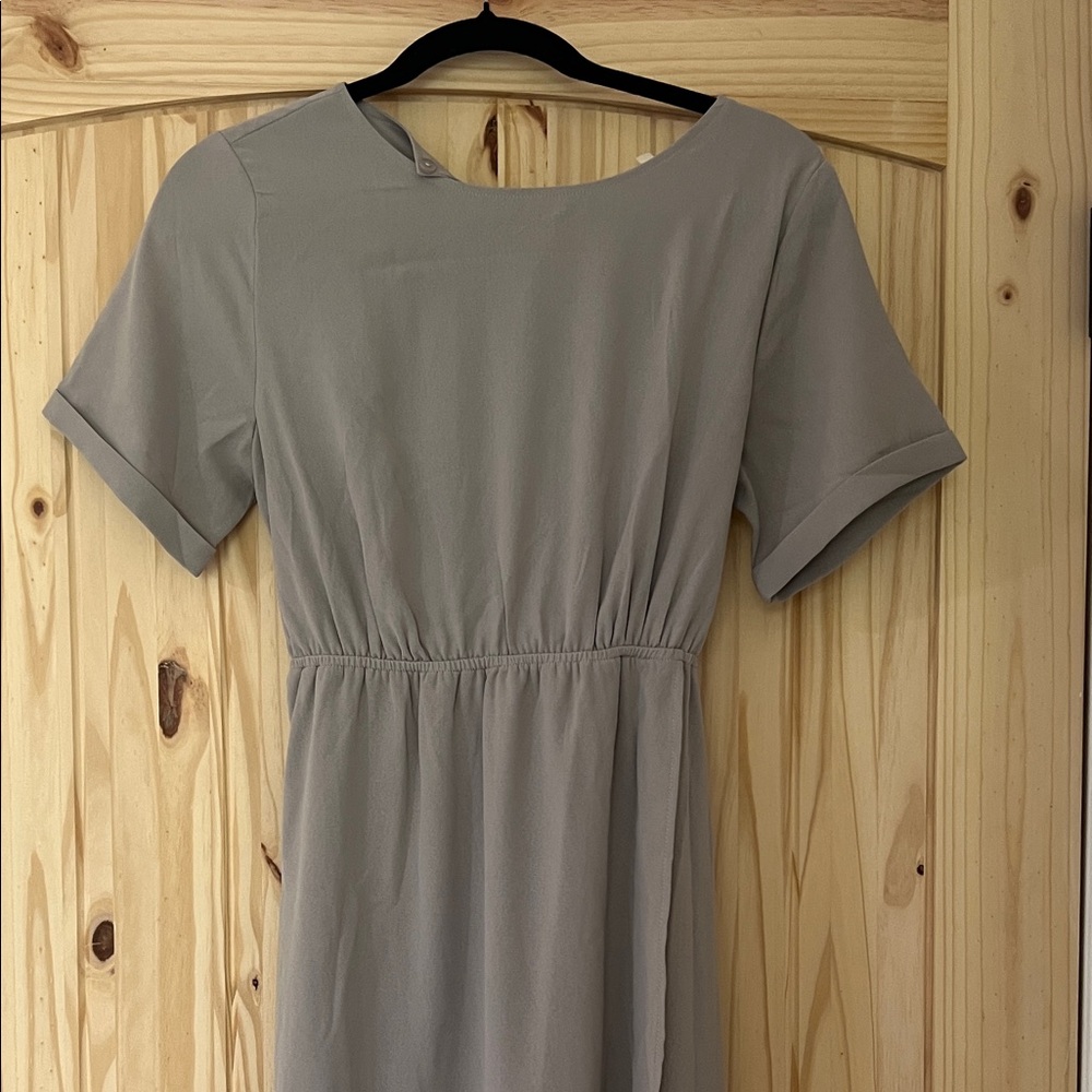 Roolee Classic Gray Midi Dress